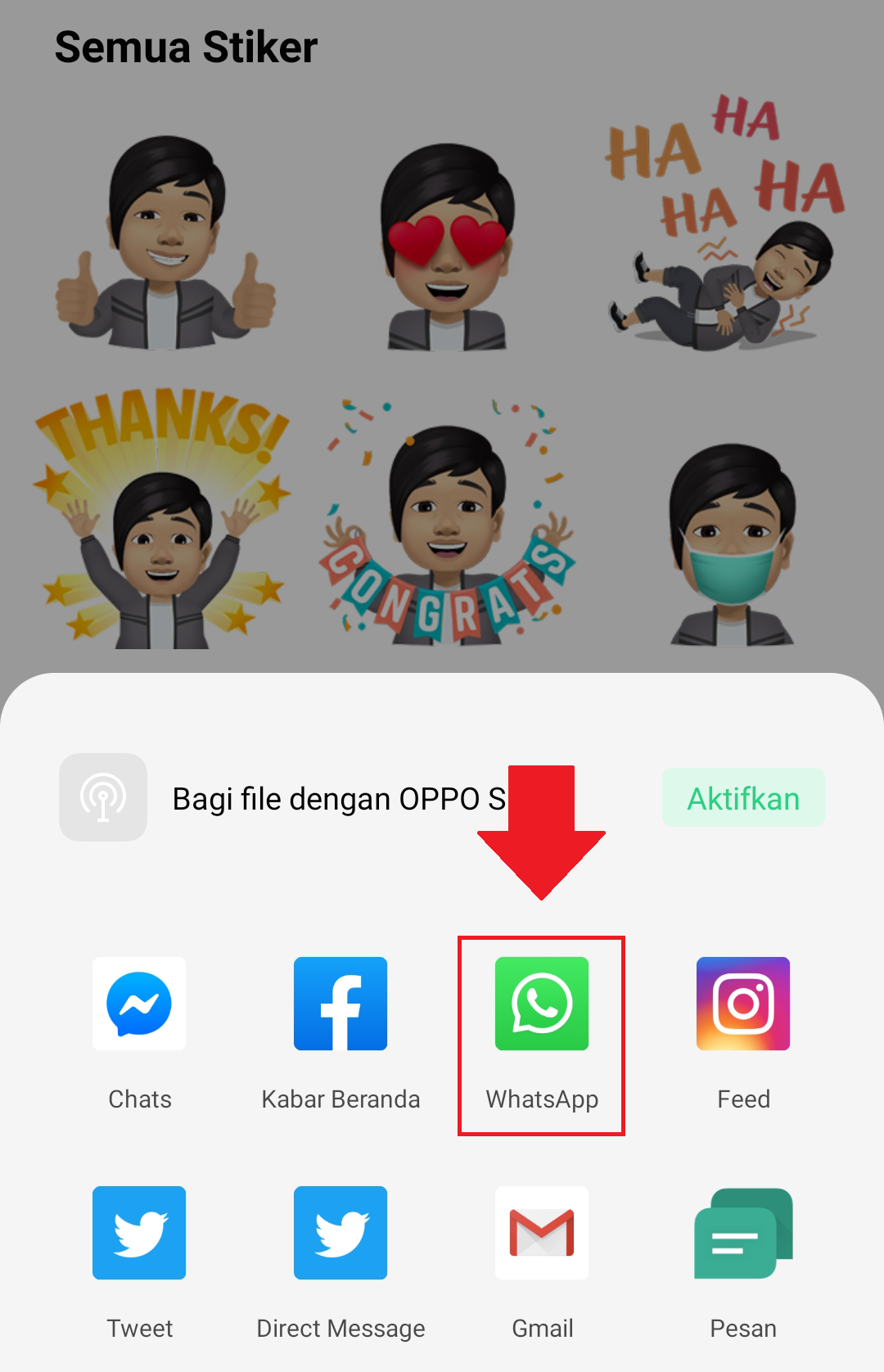 Cara Menggunakan Avatar Facebook di Whatsapp