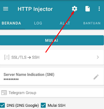 Input Akun SSH ke HTTP Injector