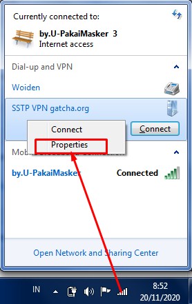 Setting SSTP VPN di Windows 7