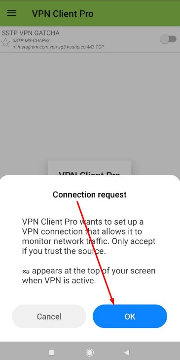 Konek Aplikasi SSTP VPN Game (VPN Client Pro)