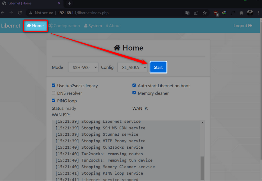 Cara Menggunakan Libernet Untuk SSH WS CDN