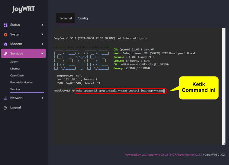 Cara Memonitor Penggunaan Bandwidth pada OpenWRT